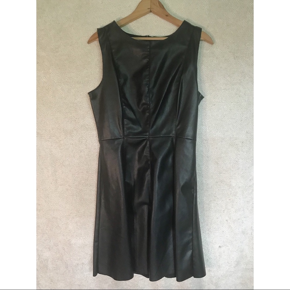 BB Dakota Women’s Black Faux Leather Dress